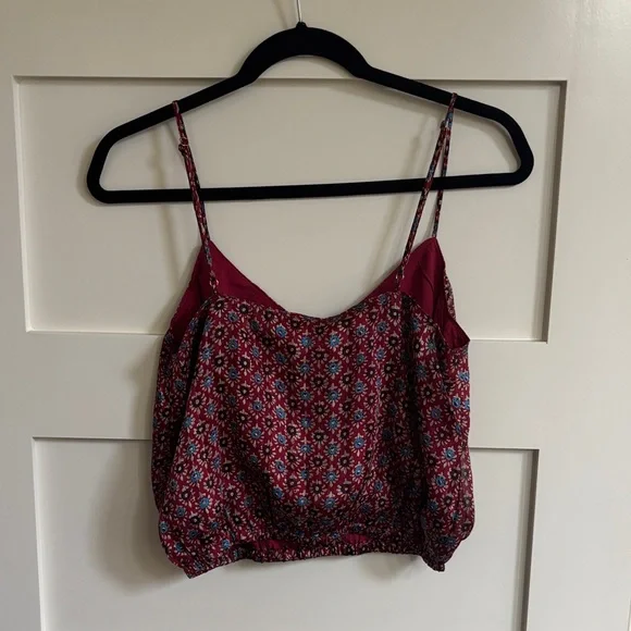 Reset Women's Floral Camisole in Burgundy (fits s/m) - Picture 2 of 3